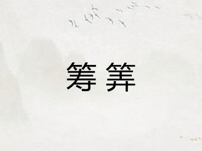 筹筭