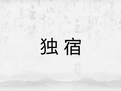 独宿