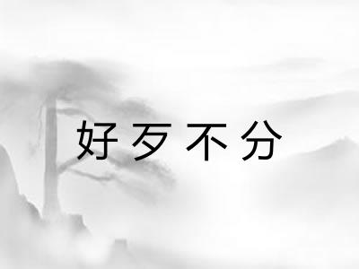 好歹不分