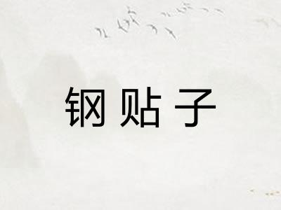 钢贴子