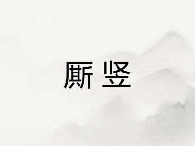 厮竖