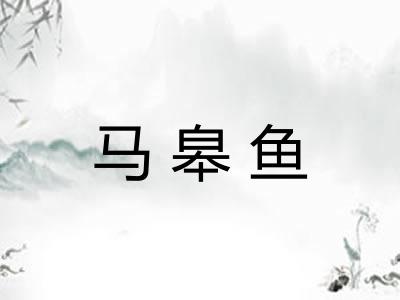 马皋鱼