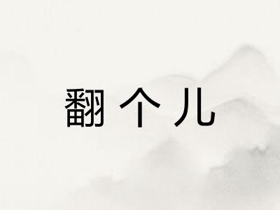 翻个儿
