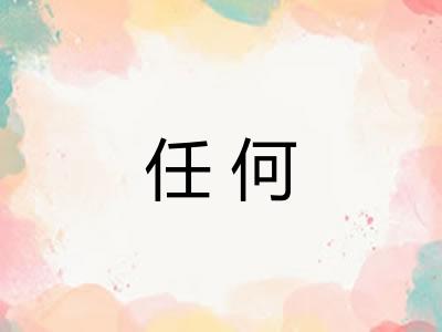 任何