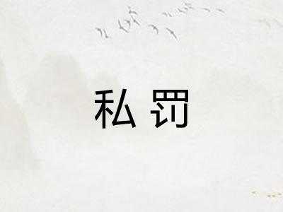 私罚