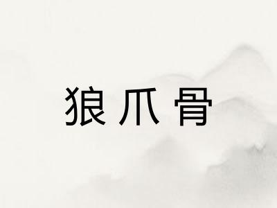 狼爪骨