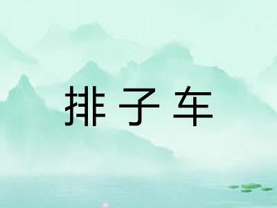 排子车