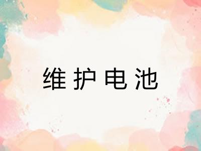 维护电池