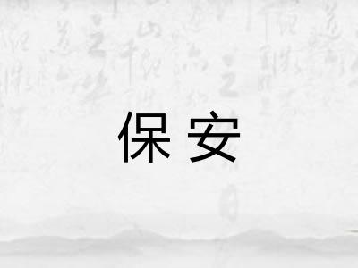 保安