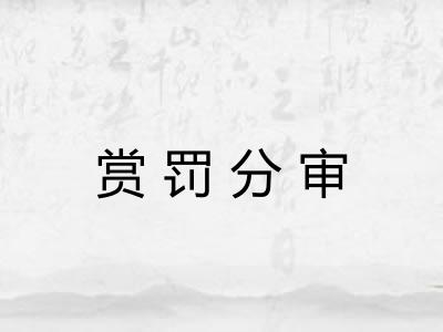 赏罚分审
