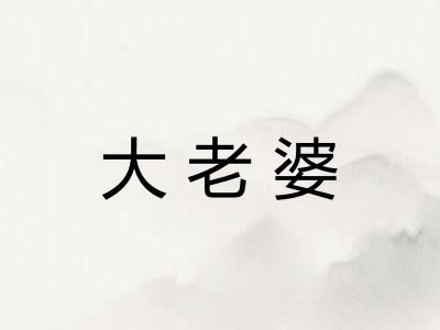 大老婆