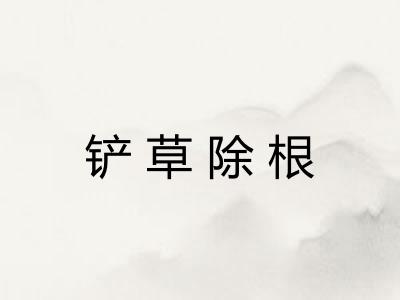铲草除根