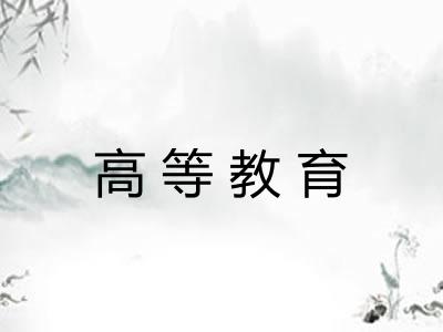 高等教育