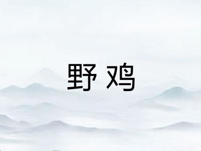 野鸡
