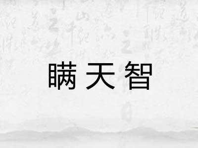 瞒天智