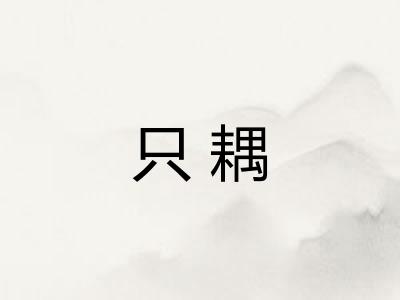 只耦