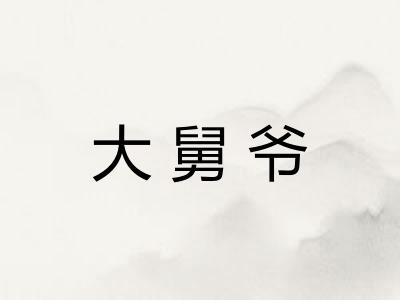 大舅爷