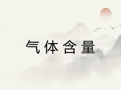 气体含量