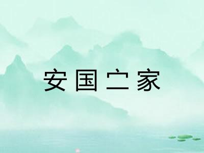 安国㝉家