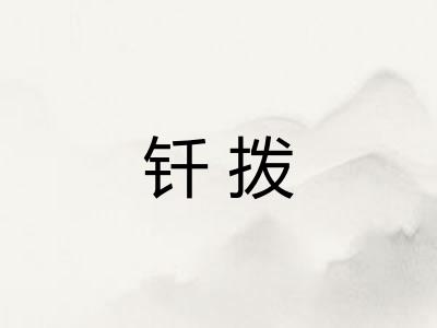 钎拨
