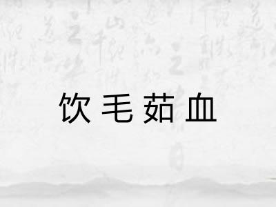 饮毛茹血