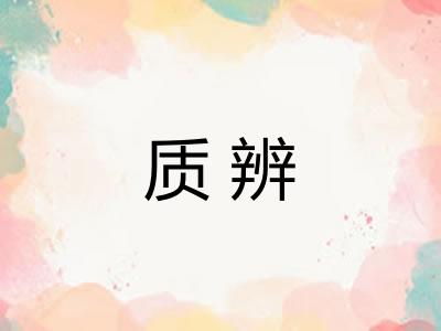 质辨