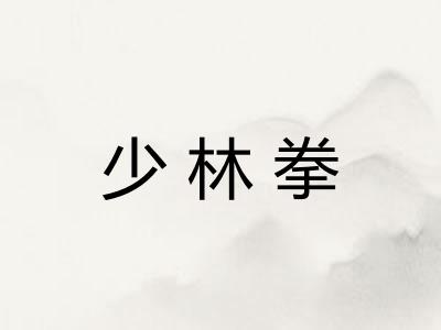 少林拳