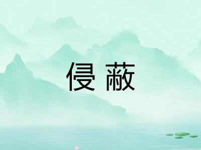 侵蔽