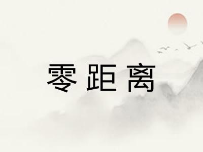 零距离