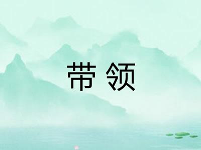 带领