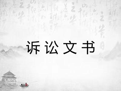 诉讼文书