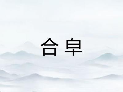合皁