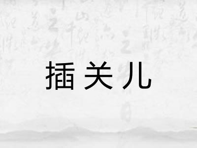 插关儿