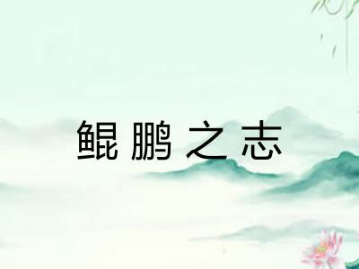 鲲鹏之志