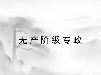 无产阶级专政