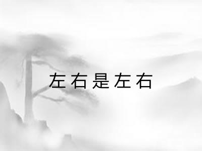 左右是左右