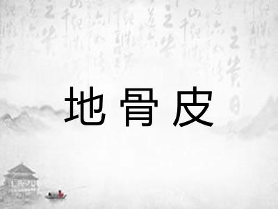 地骨皮