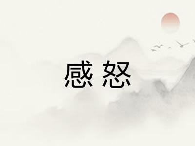 感怒