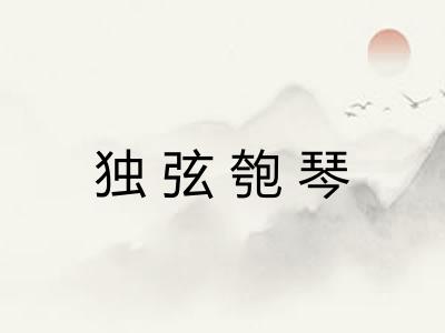独弦匏琴