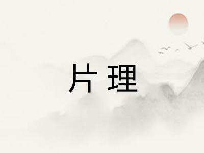 片理