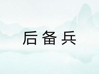 后备兵