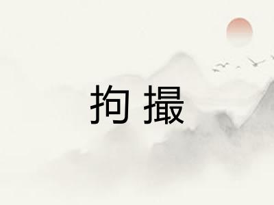 拘撮