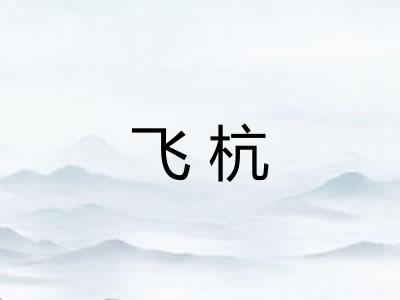 飞杭