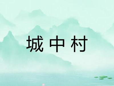 城中村
