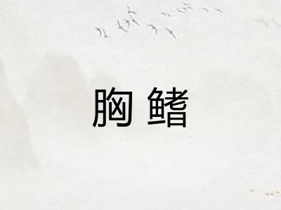 胸鳍