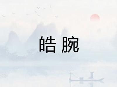 皓腕