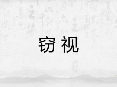 窃视