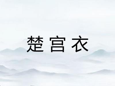 楚宫衣