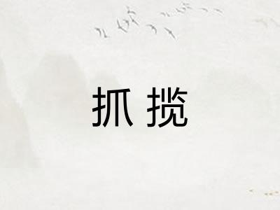 抓揽