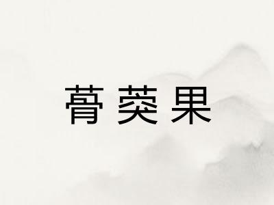 蓇葖果